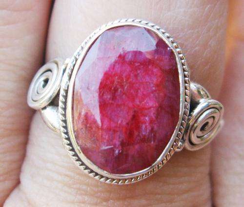 ***R2 500*** RADICAL RUBY 925 STERLING SILVER RING D2142