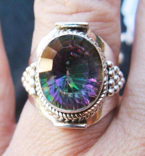 ***R1 700*** MYSTIC TOPAZ 925 STERLING SILVER RING