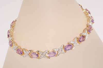 ***R12 000*** 10.20CT AMETHYST & DIAMOND BRACELET WONDERFUL .925 STERLING SILVER