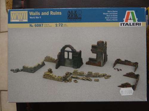 1/72 Italeri walls and ruins