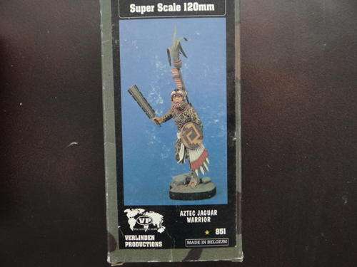 Verlinden aztec jaguar warrior figure 120mm