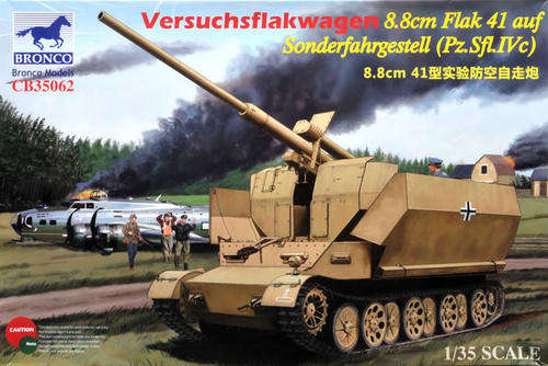 Bronco 1/35 Versuchsflakwagen 8.8cm Flak 41 auf Sonderfahrgestell (Pz.Sfl.IVc)