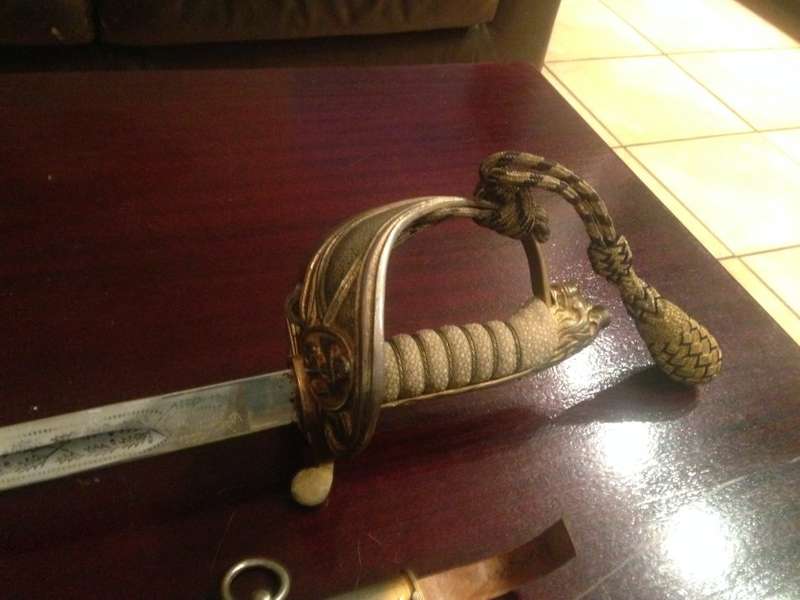 South African Naval Officers Ceremonial Sword - made by W.K.C. SOLINGEN, Germany