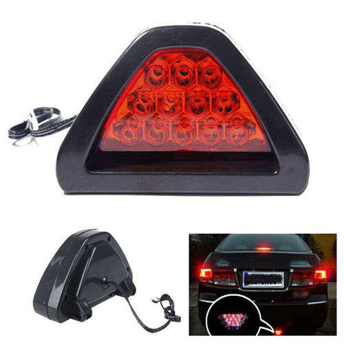 F1 Style Car DRL LED Rear Tail Stop Fog Brake Flash Strobe Light Lamp SUV