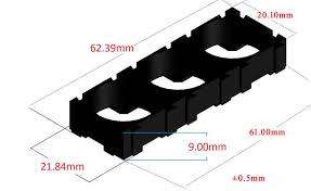Battery Holder: 18650 3-cell Unlimited Expandable Battery Holder pack of 126 units