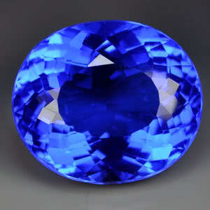 28.40ct.AWESOME BLUE TANZANITE QUARTZ OVAL LOOSE GEM
