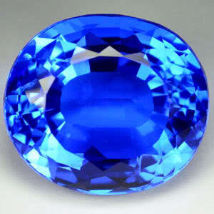 29.90ct.AWESOME BLUE TANZANITE QUARTZ OVAL GEM