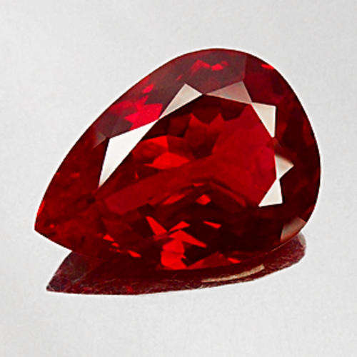 26.60ct BEAUTIFUL!! PEAR CUT RED TOPAZ BRAZIL GEM