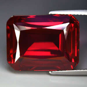 37.20ct.AWESOME BLOOD RED RUBY OCT LOOSE GEM