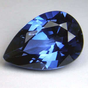 5.90ct AWESOME CYLON BLUE SAPPHIRE PEAR CUT GEMSTONE