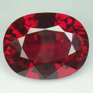 17.00ct. BLOOD RED RUBY OVAL GEM