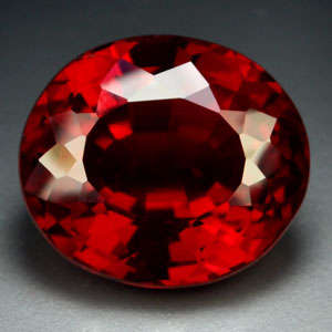 34.75ct.AWESOME BLOOD RED RUBY OVAL GEM
