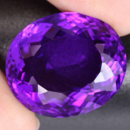25.40 CT. IMPRESSIVE OVAL CUT PURPLE AMETHYST