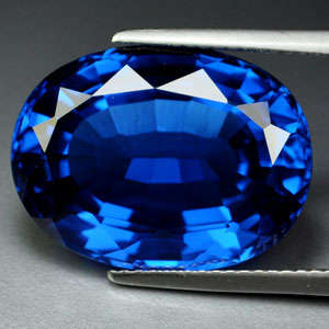 22.80ct EXCELLENT LONDON BLUE SPINEL OVAL LOOSE GEM