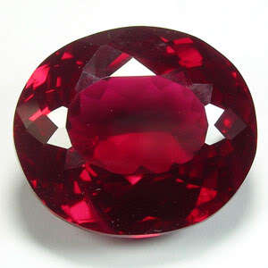 41.10ct. HUGE NICE BLOOD RED RUBY OVAL GEM