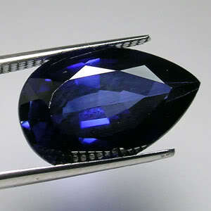 6.30ct. NICE CORNFLOWER BLUE SAPPHIRE PEAR GEM