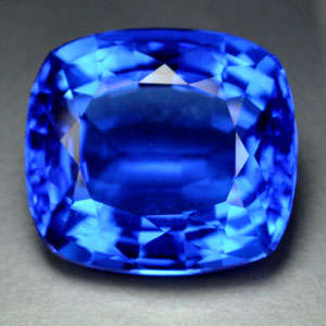 16.50ct.AWESOME BLUE TANZANITE QUARTZ CUSHION GEMSTONE