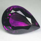 12.80ct. AWESOME DEEP PURPLE AMETHYST PEAR GEMSTONE