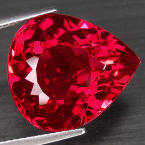 18.1ct PEAR SHAPE BLOOD RED RUBY
