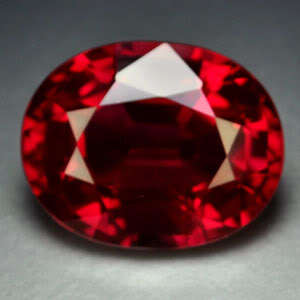 21.55ct.AWESOME BLOOD RED RUBY OVAL GEM
