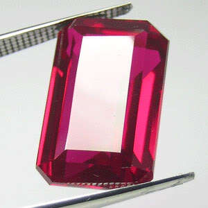 17.45ct AWESOME BLOOD RED RUBY OCTAGON GEMSTONE