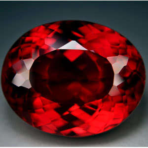 36.15ct.AWESOME BLOOD RED RUBY OVAL GEMSTONE