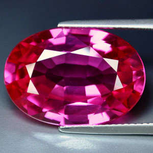 24.50ct. EXCELLENT TOP PINK RUBY OVAL GEMSTONE