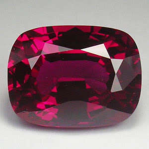 31.00ct AWESOME BLOOD RED RUBY CUSHION GEMSTONE