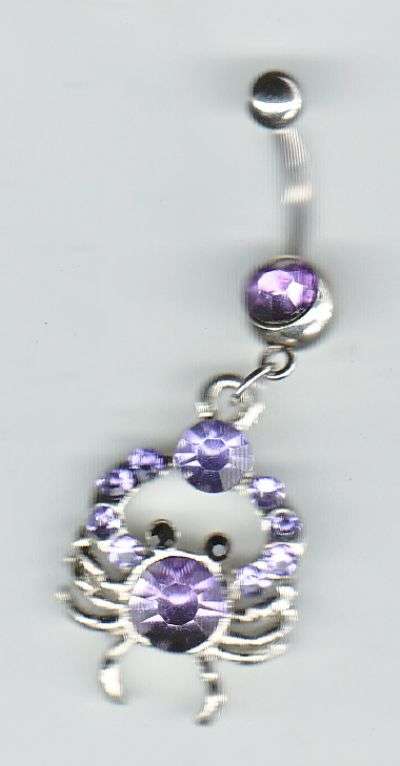 PURPLE CRAB BELLY RING