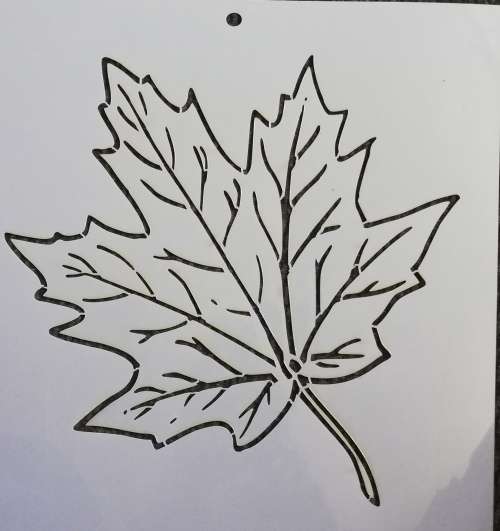 Stencil Leaves