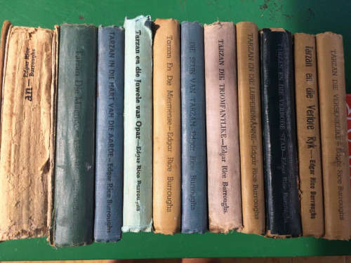 Rare 11 First edition Tarzan books in Afrikaans(1948)bid per book to take lot.