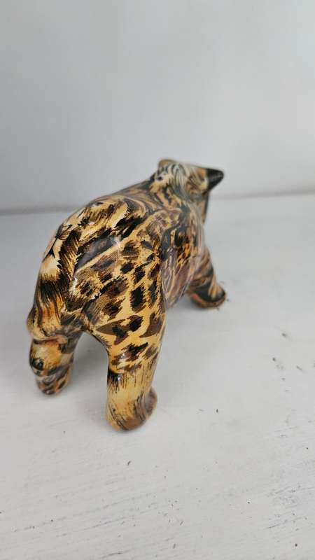 Beautiful small collage ceramics RHINO ornament