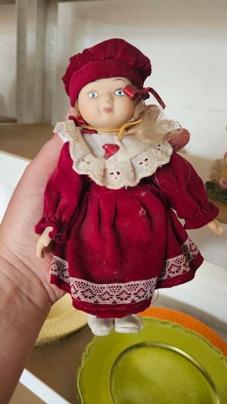 Beautiful small Vintage Porcelain doll