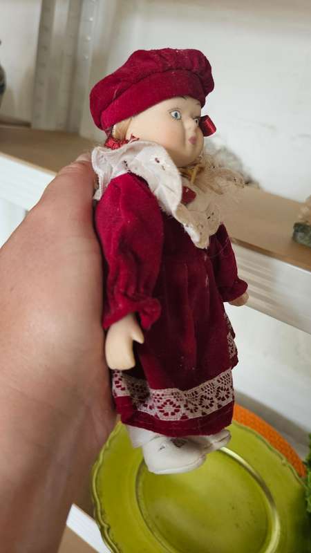 Beautiful small Vintage Porcelain doll