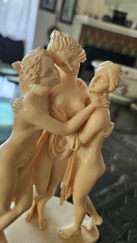 A. Santini `three graces` statuette