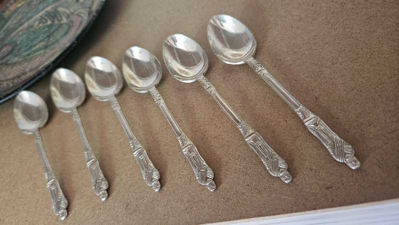 Set of vintage Apostel teaspoons