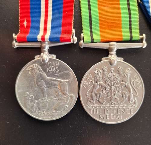 4 second world war full size medals