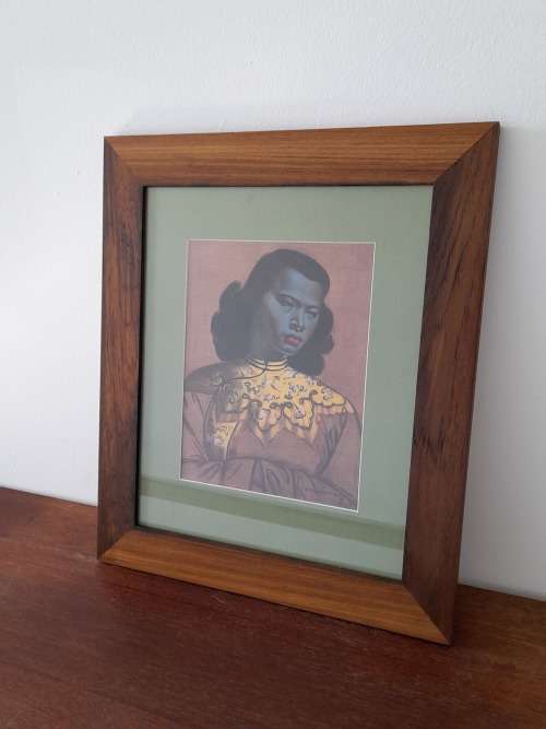 Tretchikoff print solid burmesse teak frame