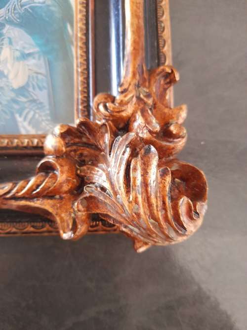 beautiful gilded picture frame