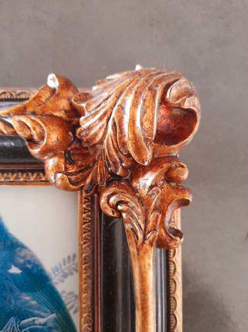 beautiful gilded picture frame