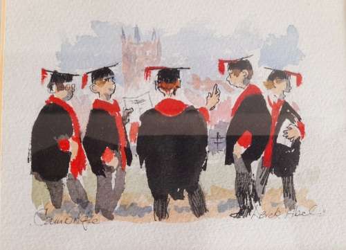 ORIGINAL WATER COLOUR BY DEREK ABEL . A WELL KNOWN ARTIST