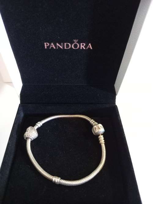 Pandora Bracelet and Charm 18cm