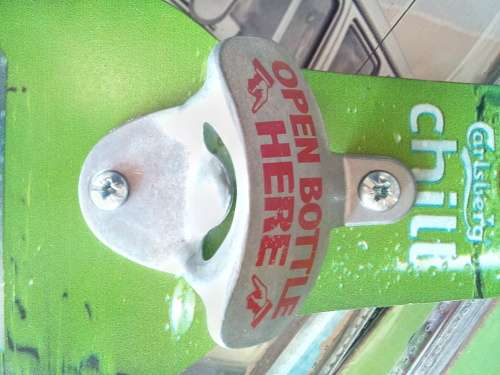 Old fashion Bottle wall mount openers - Open Bottle Here - 2 x screws included