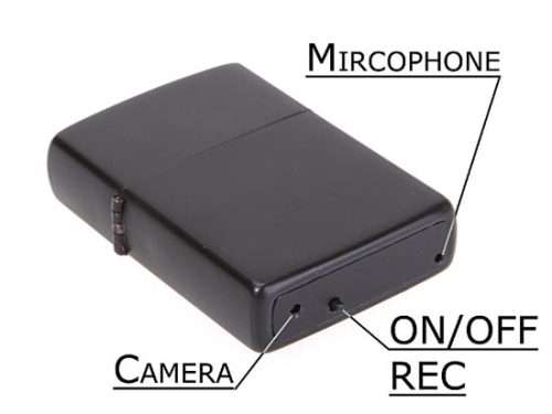 Zippo look alike type HD DV Spy Cigarette Lighter Hidden Camera