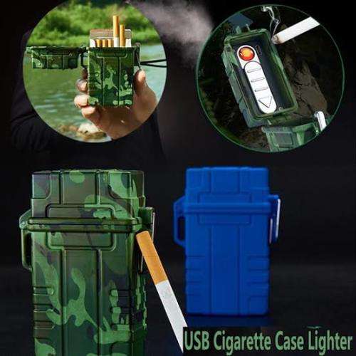 waterproof cigarette case with build in electronic lighter