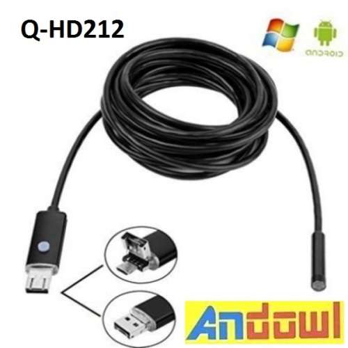 Andowl 2-in-1 USB HD Camera Endoscope 10m