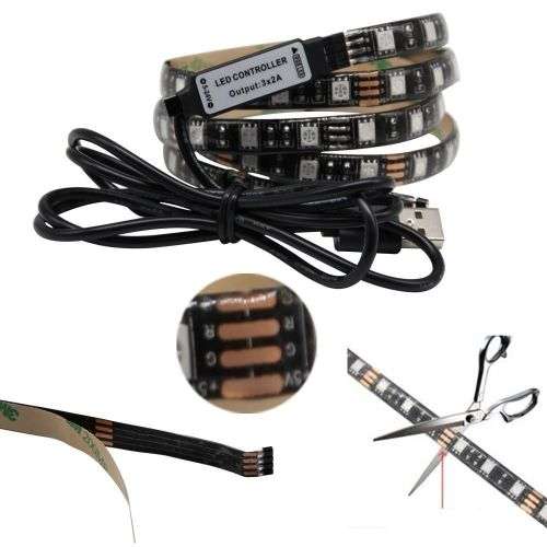 USB Powered LED Strip Light for TV`s 2m RGB strip