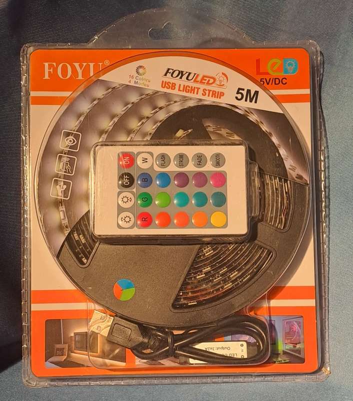 5M USB Light Strip - Multi Color - 4 Modes