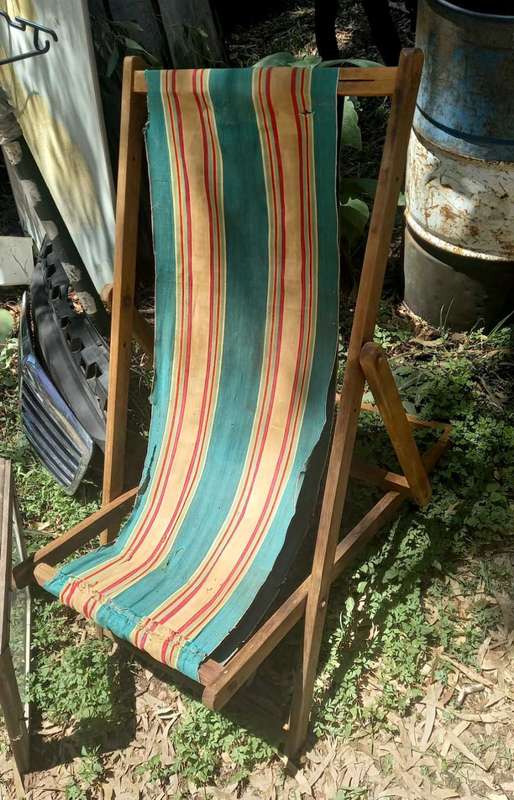 Vintage Beach Stool