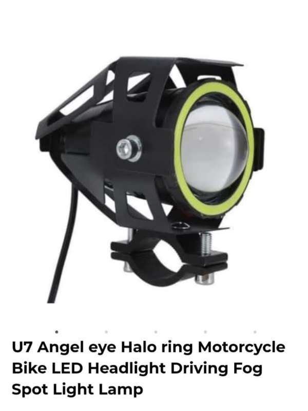 Special Price : U7 Angel eye 12volt  motorcycle LED Lighr with LED Ring light